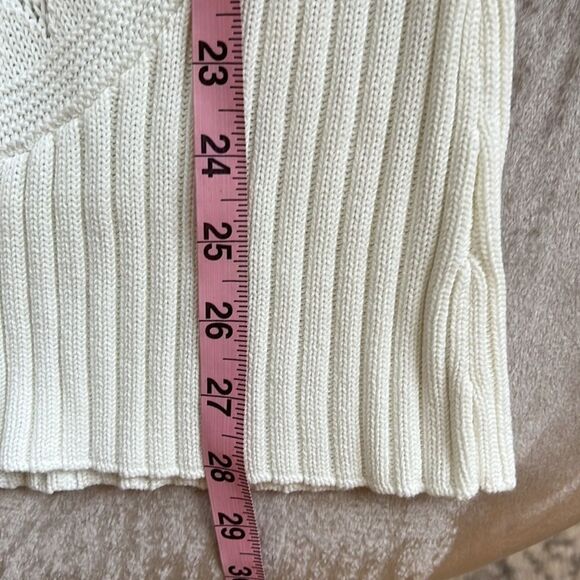 NWT Heather B Sz M Stretch Knot Sweater Tank - Picture 4 of 8